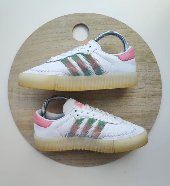 Adidas Samba White/Green/Pink T.36 2/3
