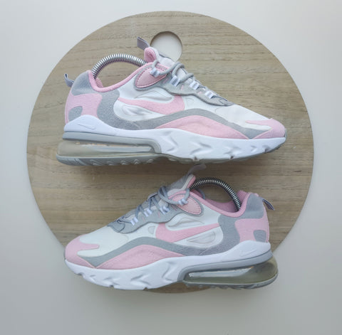 Nike Air Max 270 React White/Pink/Metallic Silver T.38