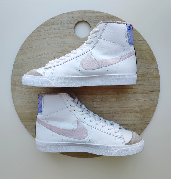 Nike Blazer Mid'77 White/Magic Ember/Purple Pulse T.37.5