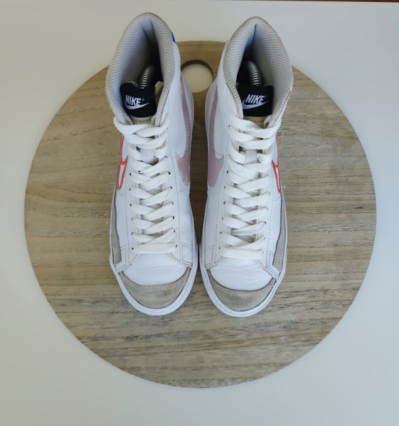 Nike Blazer Mid'77 White/Magic Ember/Purple Pulse T.37.5
