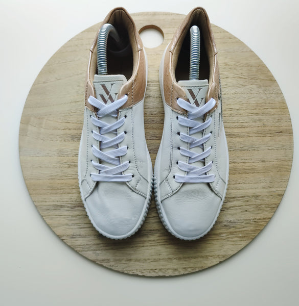 Vanessa Wu Eclair Daphné Blanches et Rose Gold T.39