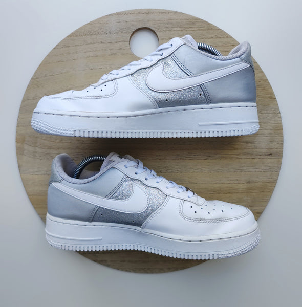 Nike Air Force One Low White/Metallic Silver T.40