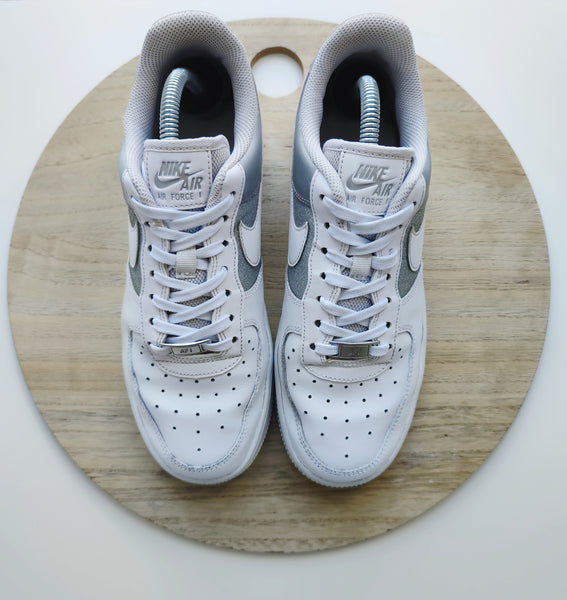 Nike Air Force One Low White/Metallic Silver T.40