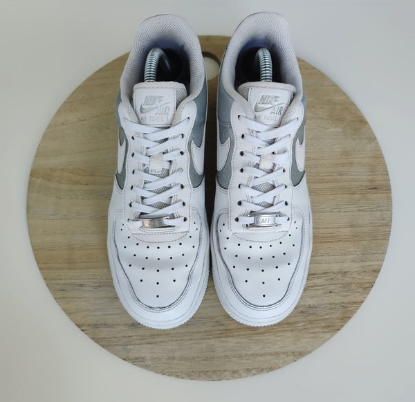 Nike Air Force One Low White/Metallic Silver T.40