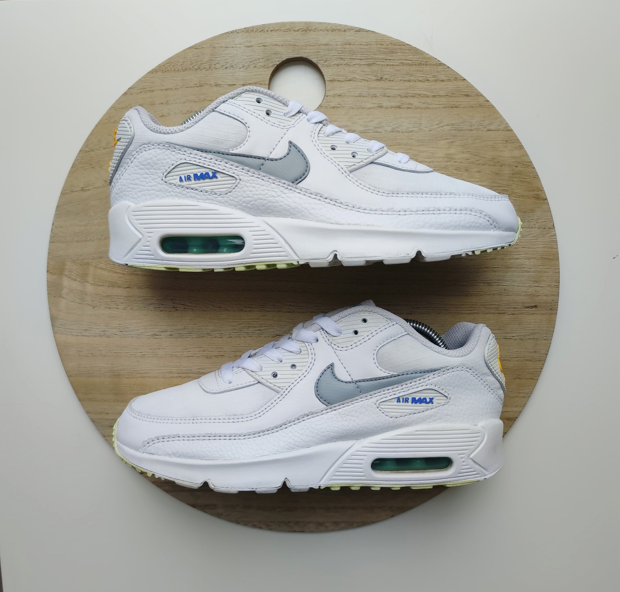 Nike Air Max 90 White Laser Orange Aurora T.38