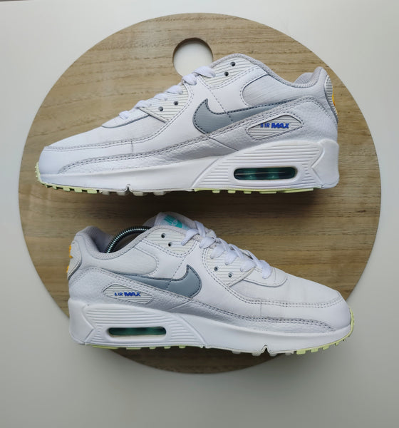 Nike Air Max 90 White Laser Orange Aurora T.38