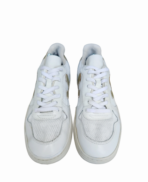Veja V-10 White/Gold T.38