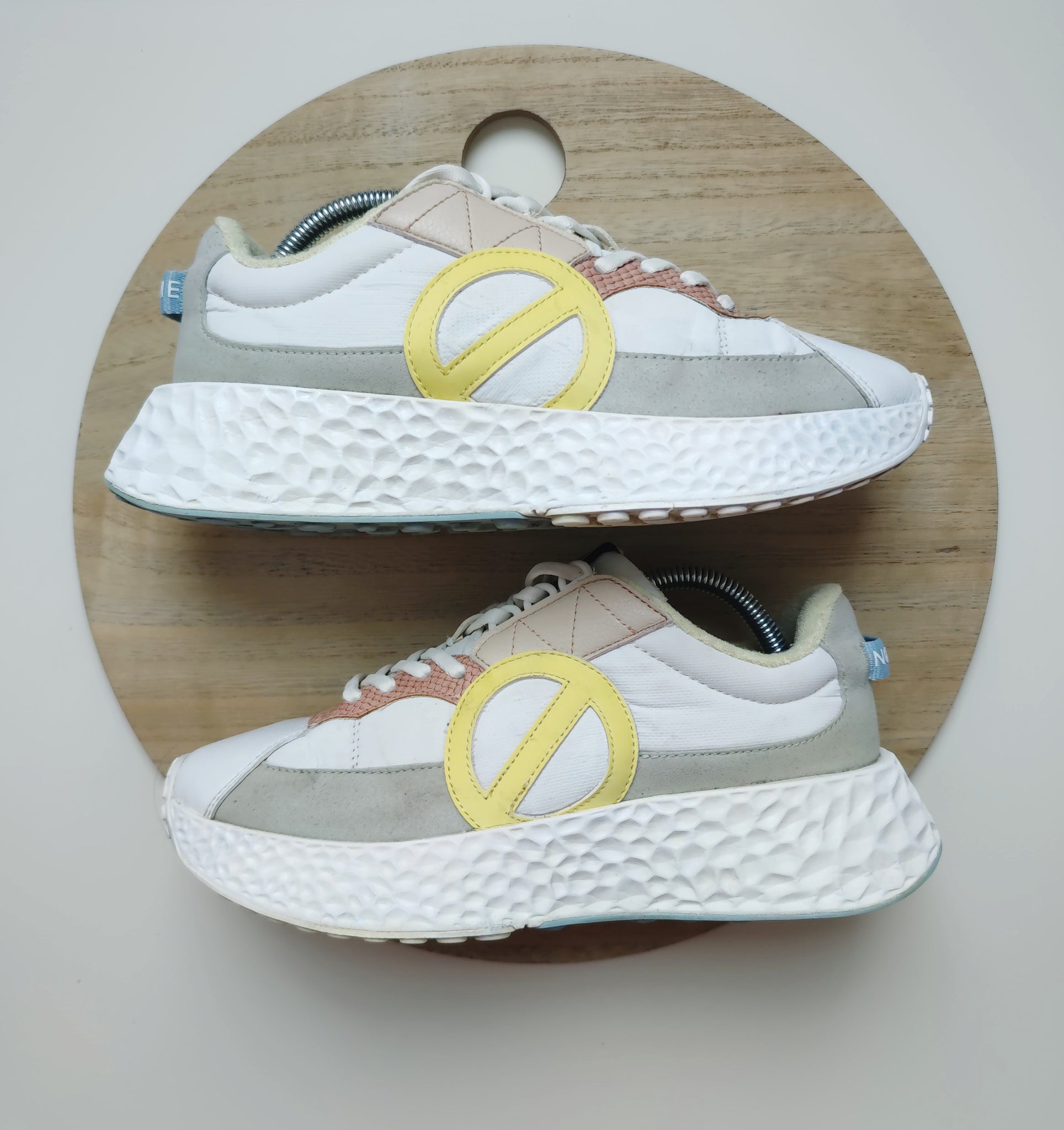 No Name Carter Runner White/Yellow/Blush T.40