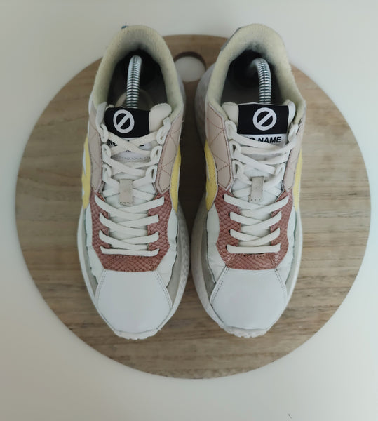 No Name Carter Runner White/Yellow/Blush T.40