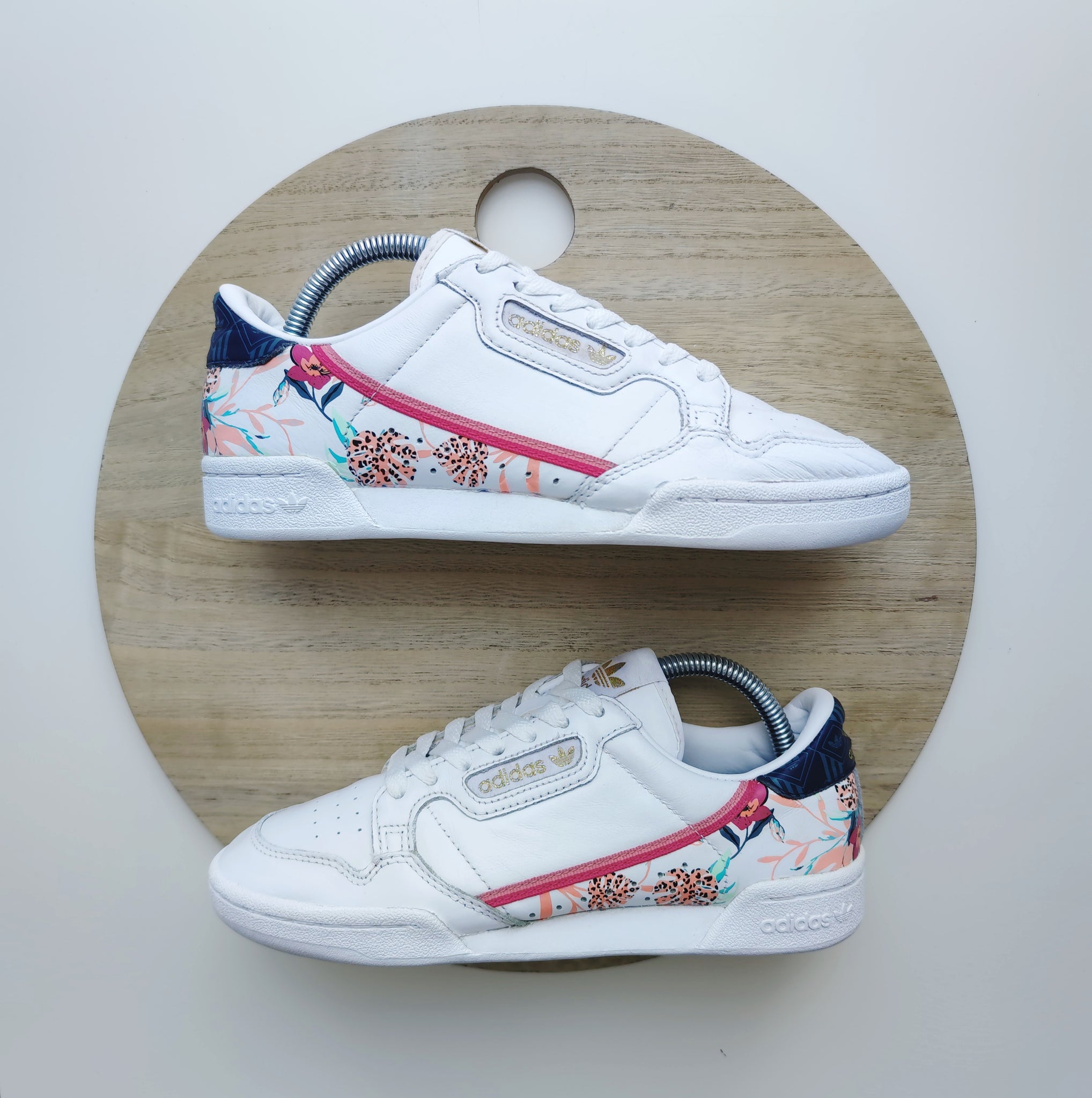 Adidas Continental 80 White/Gold Metallic/Hazy Rose T.39 1/3