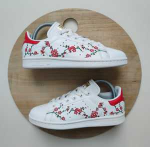 Adidas Stan Smith Flower White/Collegiate Red T.37 1/3