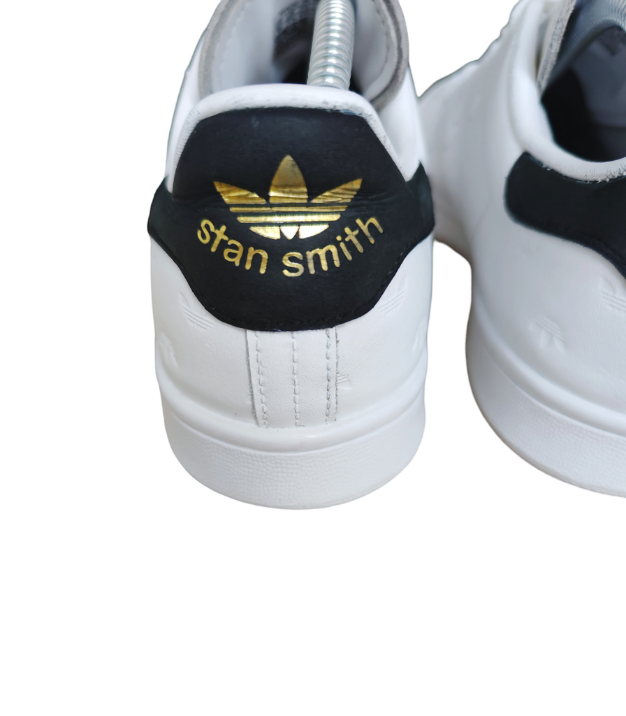 Adidas Stan Smith Cloud White Core Black Gold Metallic T.41 1 3