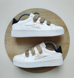 Basket blanche a sales scratch leopard vanessa wu