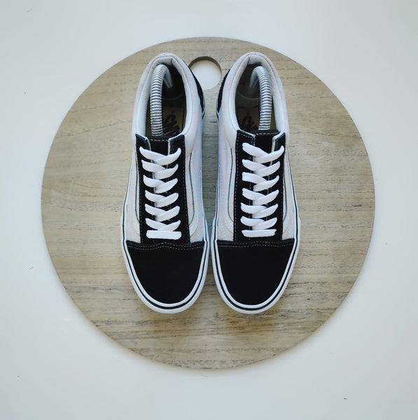 Vans Checkerboard Old Skool Platform Black/White/Pink T.38