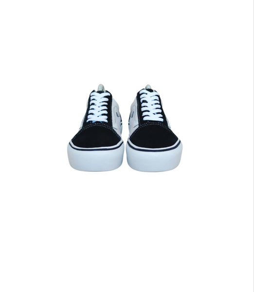 Vans Checkerboard Old Skool Platform Black/White/Pink T.38