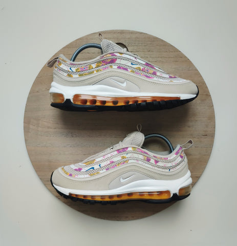 Nike Air Max 97 "Orewood Floral" Light Orewood Brown/White/Laser Orange/White T.38