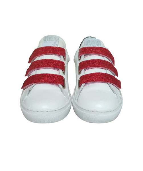 SMR Blanches et Rouges Glitter à scratch T.40