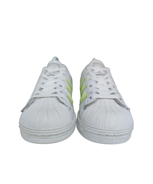 Adidas Superstar White/Hi-Res Yellow/Metallic Silver T.37 1/3