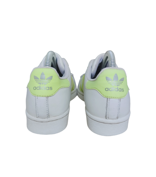 Adidas Superstar White/Hi-Res Yellow/Metallic Silver T.37 1/3