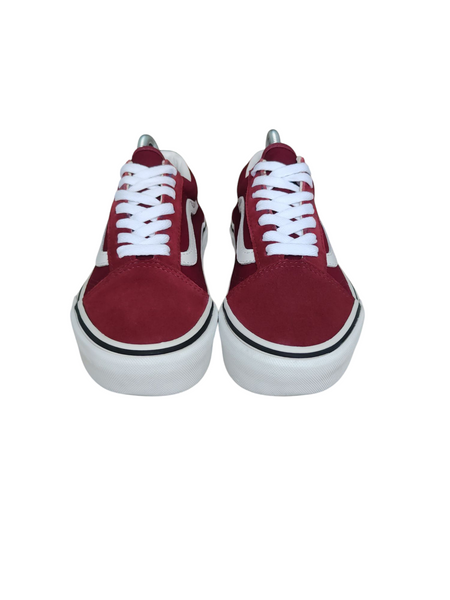 Vans Old Skool Platform Burgundy/White T.36
