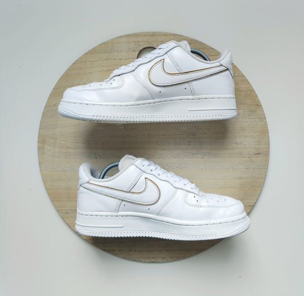Nike Air Force One Low 07 ESS White/Metallic Gold T.38