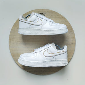 Nike Air Force One Low 07 ESS White/Metallic Gold T.38