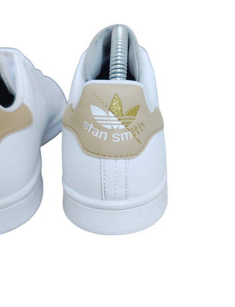 Adidas Stan Smith White/Beige/Gold Metallic T.38