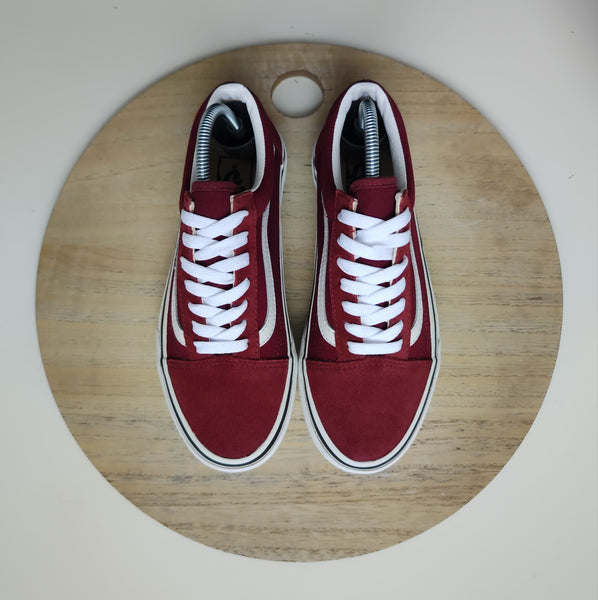 Vans Old Skool Platform Burgundy/White T.36