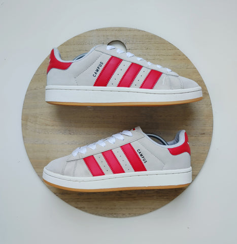 Adidas Campus 00S Crystal White/Better Scarlet/Off White T.40