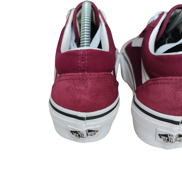 Vans Old Skool Platform Burgundy/White T.36