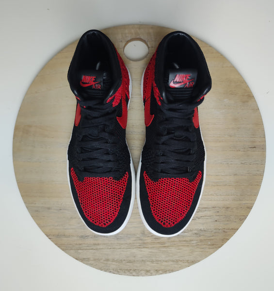 Nike Air Jordan 1 Retro High Flyknit Black/Varsity Red-White T.37.5