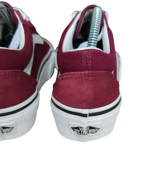 Vans Old Skool Platform Burgundy/White T.36