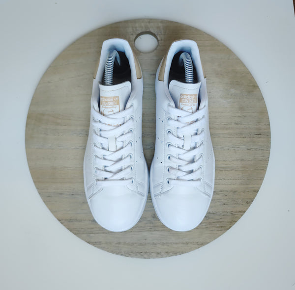 Adidas Stan Smith White/Beige/Gold Metallic T.38