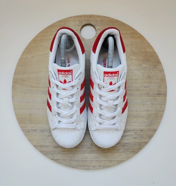 Adidas Superstar White/Active Red T.38