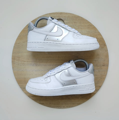 Nike Air Force One Low White/Metallic Silver T.36.5