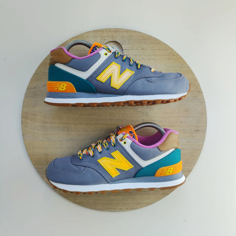 New Balance 574 "Weekend Expedition" Grey/Orange/Green T.38