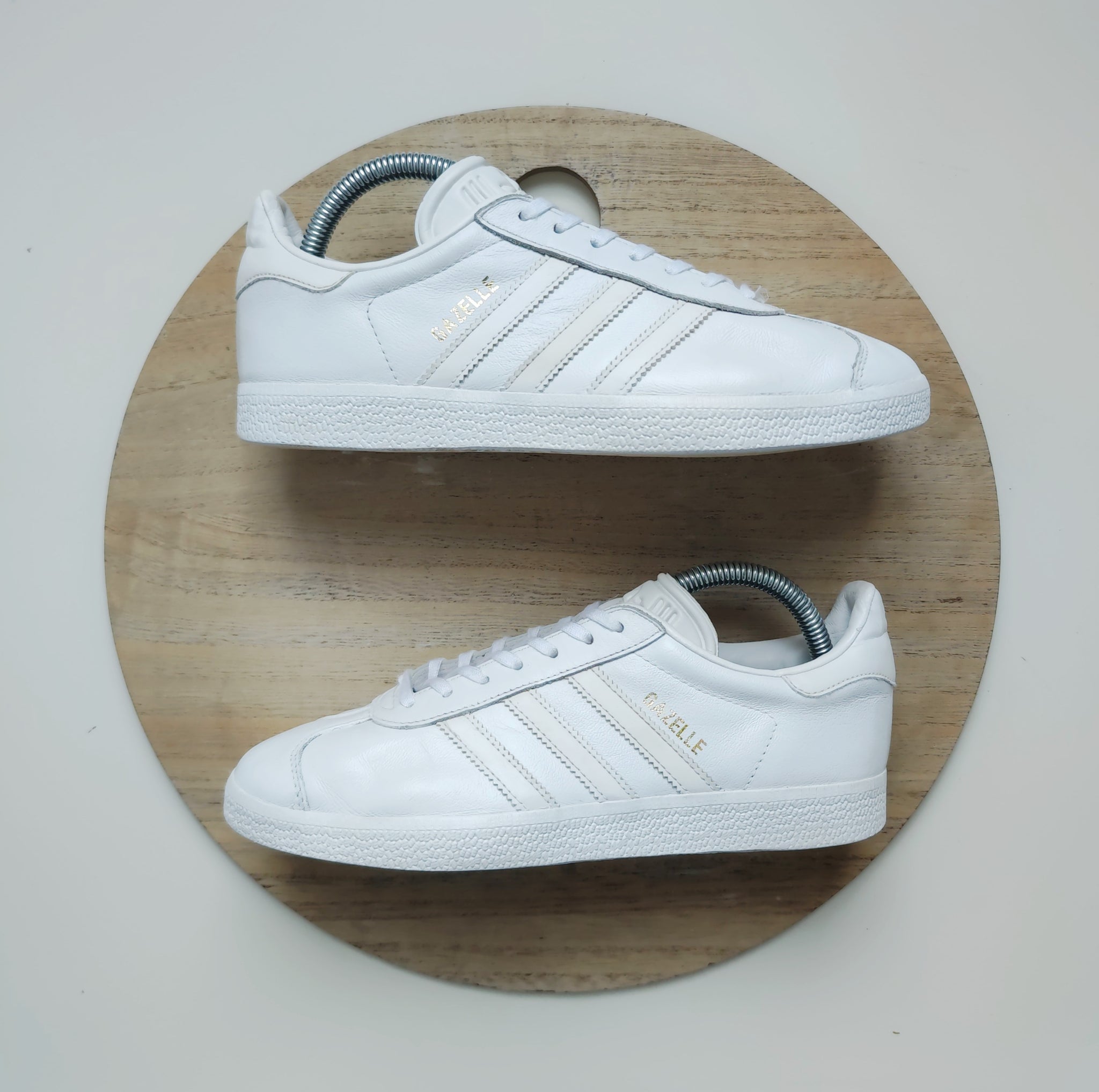 Adidas Gazelle Cloud White/Gold Metallic T.39 1/3