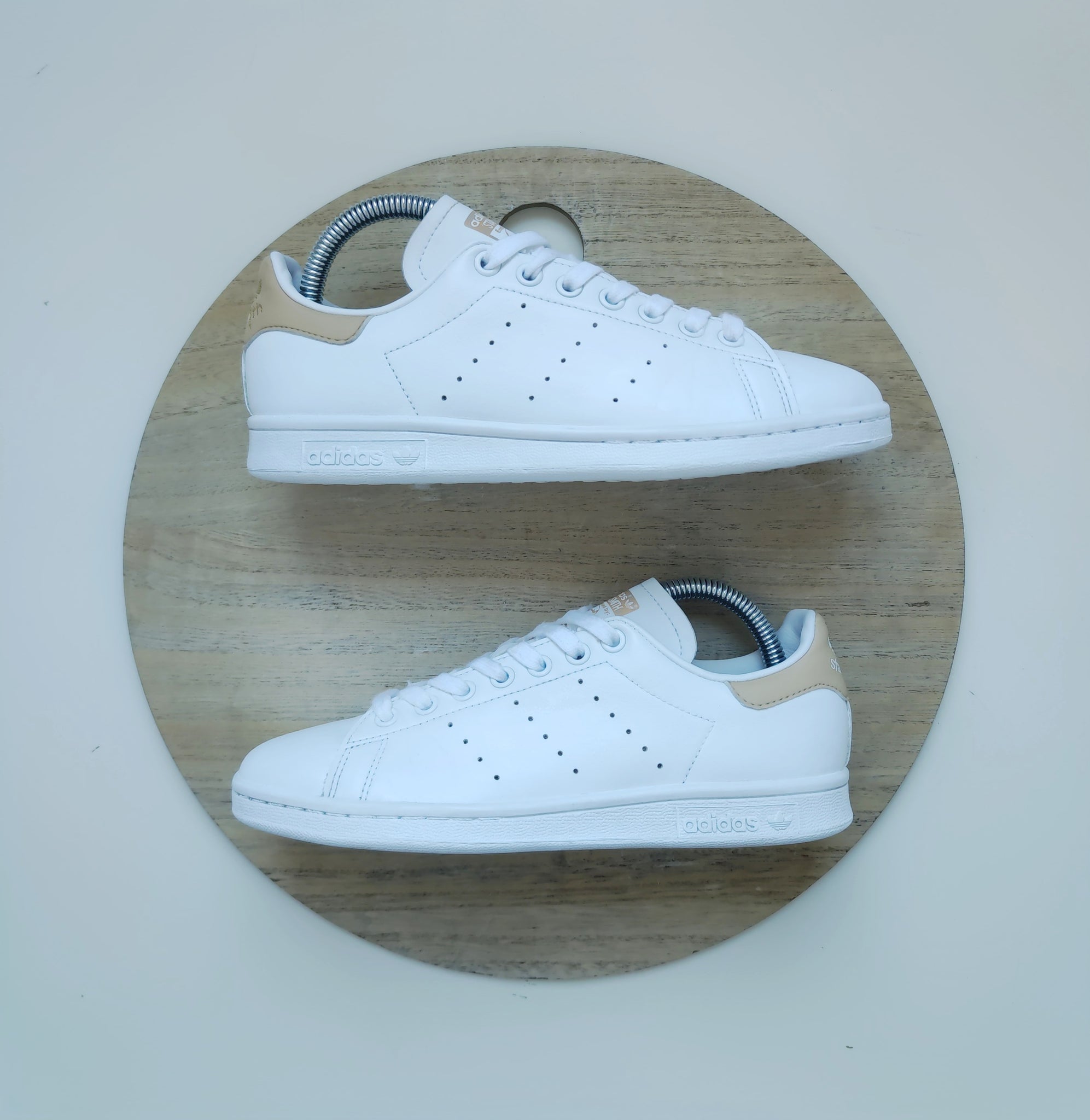 Adidas Stan Smith White/Beige/Gold Metallic T.38