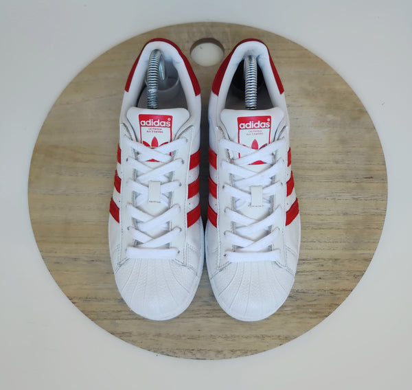 Adidas Superstar White/Active Red T.38